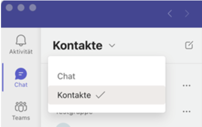 Kontakte gruppieren