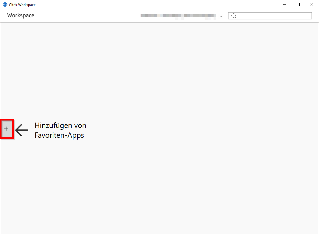 Hinzufügen von Favoriten-Apps in Citrix Workspace